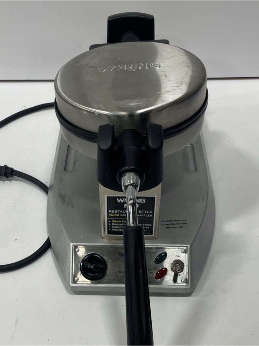 Waring Pro Professional Waffle Maker Restaurant Style Stainless Steel